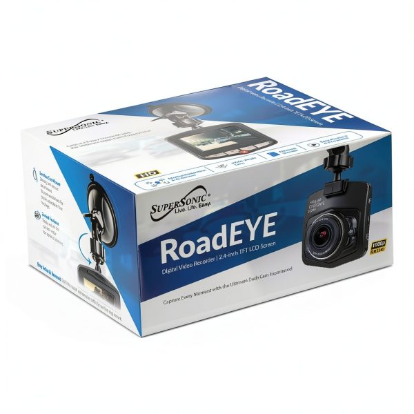Supersonic RoadEYE HD Dash Cam Triple Recording Night Vision-7
