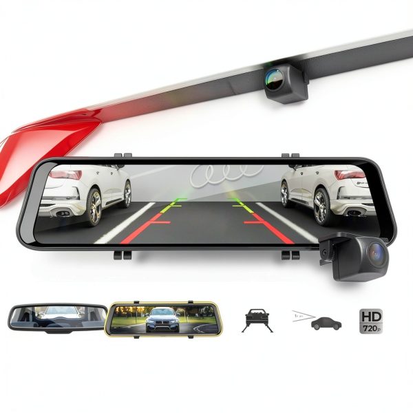 GekoGear Oribit D100 Dash Cam Rearview Mirror 1080p ADAS-3