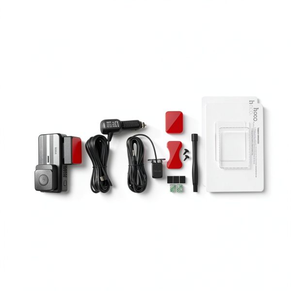 HOCO DV12 Dashcam Front Rear Camera WiFi GPS Loop Recording-7