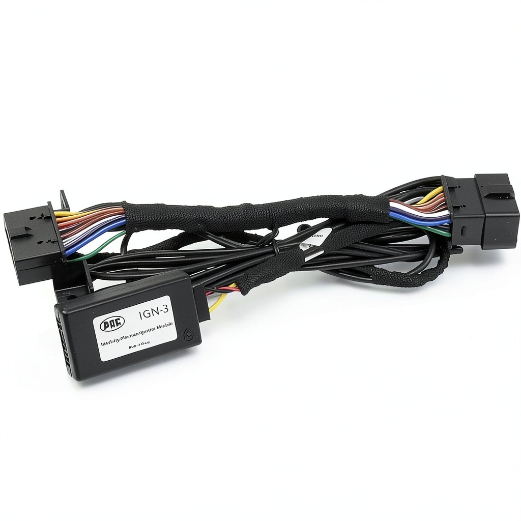 Installing THINKWARE Dash Cam Installation Kit OBD-II Harness Parking on a wooden desk