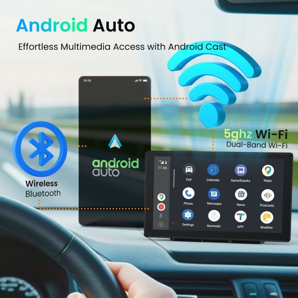 Rexing Dash Cam 4K 1080p CarPlay Android Auto WiFi GPS-3