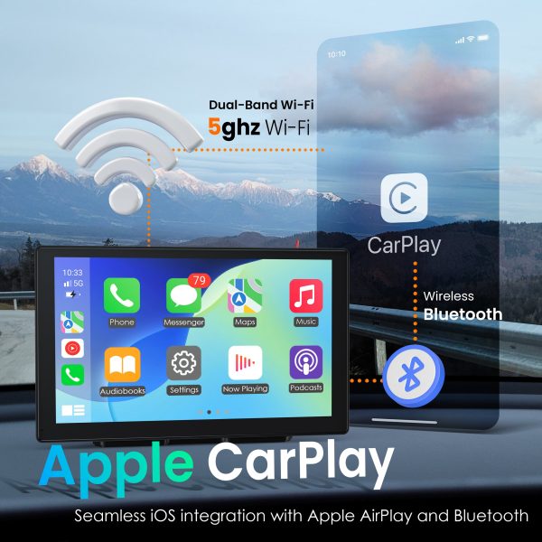 Rexing Dash Cam 4K 1080p CarPlay Android Auto WiFi GPS-2