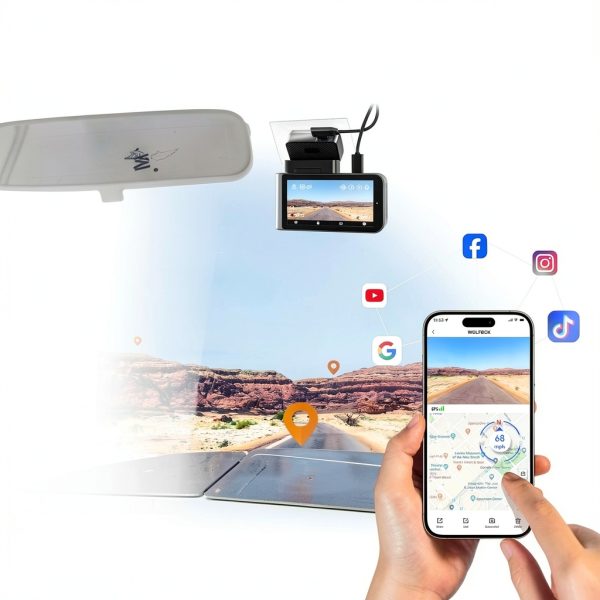 WOLFBOX STARVIS 2 Dash Cam 2.5K Night Vision Voice Control-4