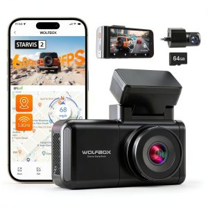 WOLFBOX STARVIS 2 Dash Cam 2.5K Night Vision Voice Control-0