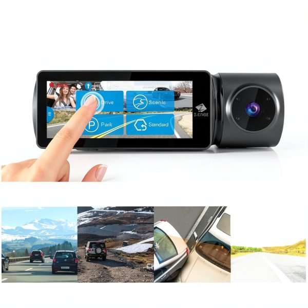 Z Edge 3 Channel Dash Cam Touch Screen Night Vision GPS-5