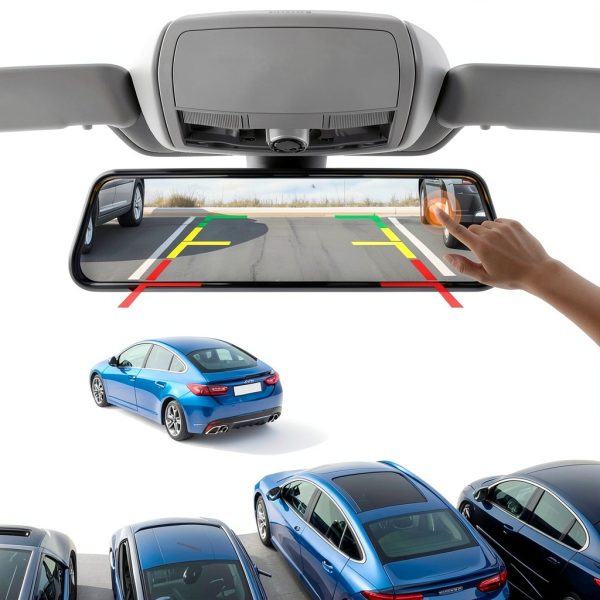 WOLFBOX 4K Mirror Dash Cam 1080P Rear Camera GPS Wi-Fi-3