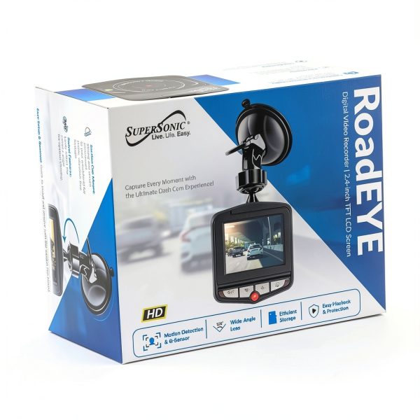 Supersonic RoadEYE HD Dash Cam Triple Recording Night Vision-3