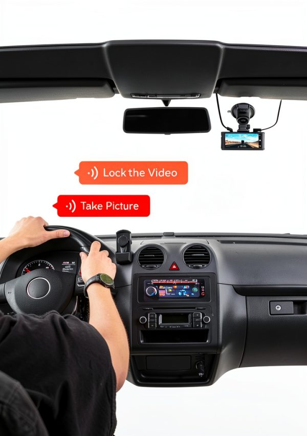 REDTIGER 4K Dash Cam Voice Control GPS WiFi Night Vision-8