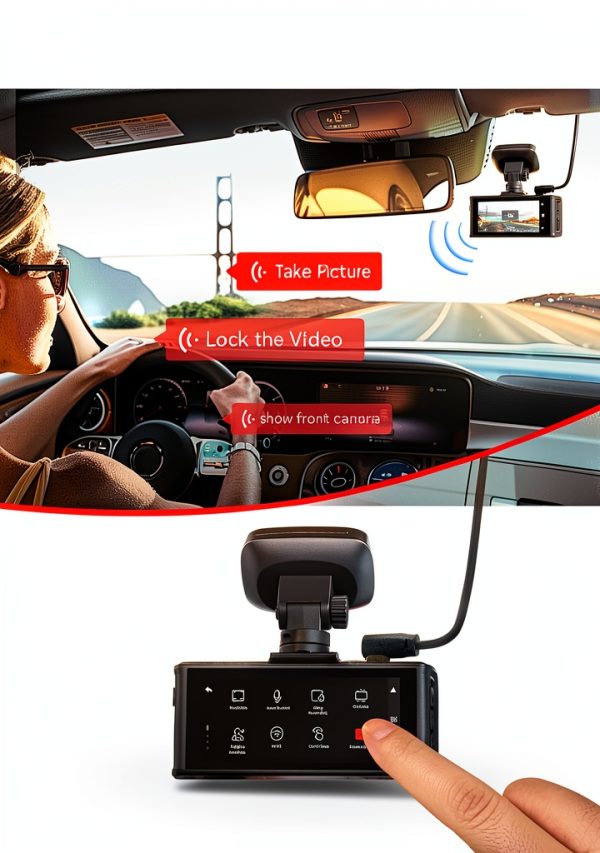 REDTIGER RTF7N 4K Dash Cam Front Rear WiFi GPS Voice Control-2