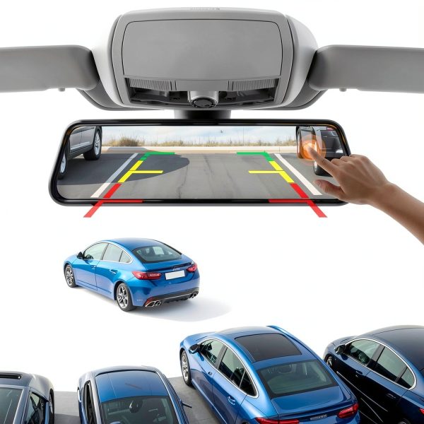 WOLFBOX 10 Inch 4K Rear View Mirror Camera WiFi Touch Screen-5