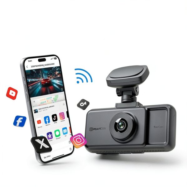 REDTIGER A6 3 Channel Dash Cam 4K GPS WiFi Touch Screen-4