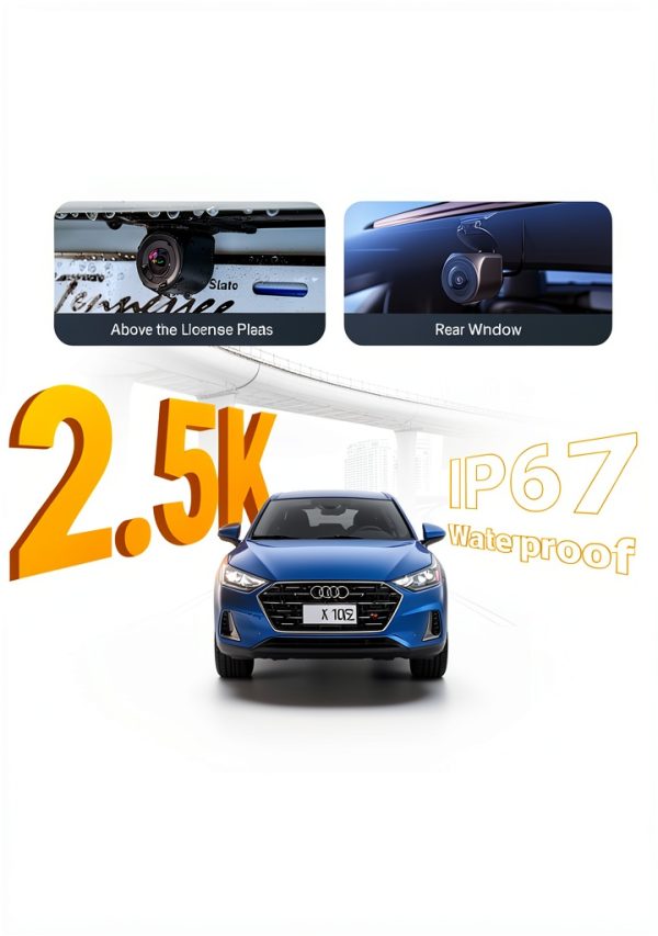 Vantrue N4S Dash Cam 3 Channel 27K GPS 5GHz Wi Fi-6