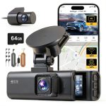 REDTIGER 4K Dash Cam WDR Night Vision 64GB Card-0