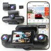 REDTIGER 4 Channel Dash Cam 360 View RTVP40TL Black-0