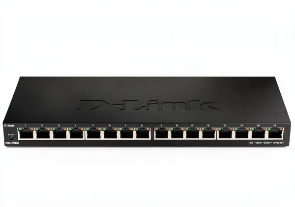 D Link 16 Port Gigabit Unmanaged Switch Plug Play Slim Metal-5