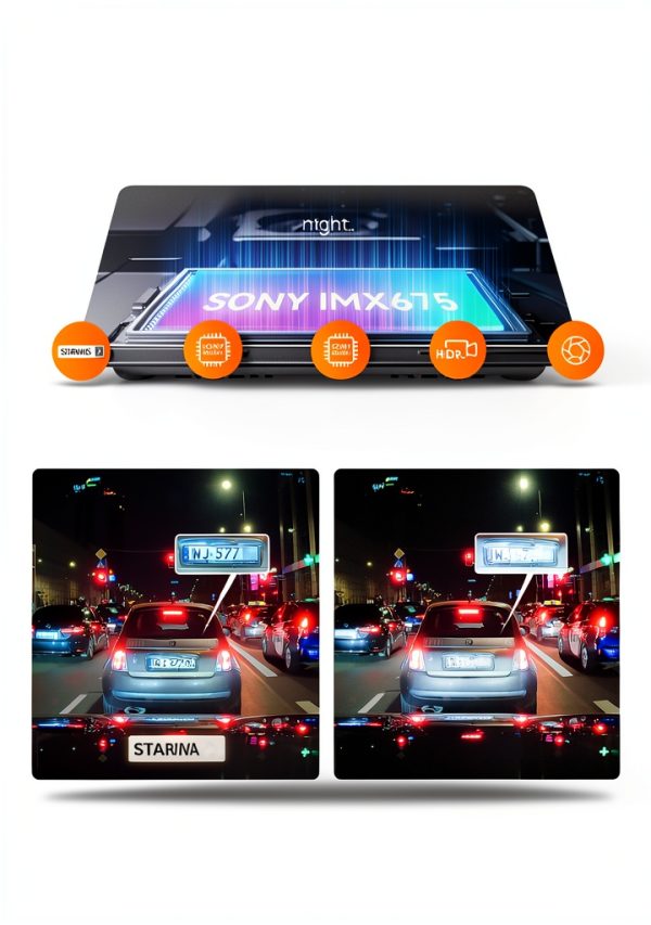 Vantrue S1 Pro Dash Cam Front Rear ADAS Night Vision-2