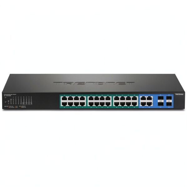 TRENDnet 28 Port Gigabit Web Smart PoE Switch Network-7