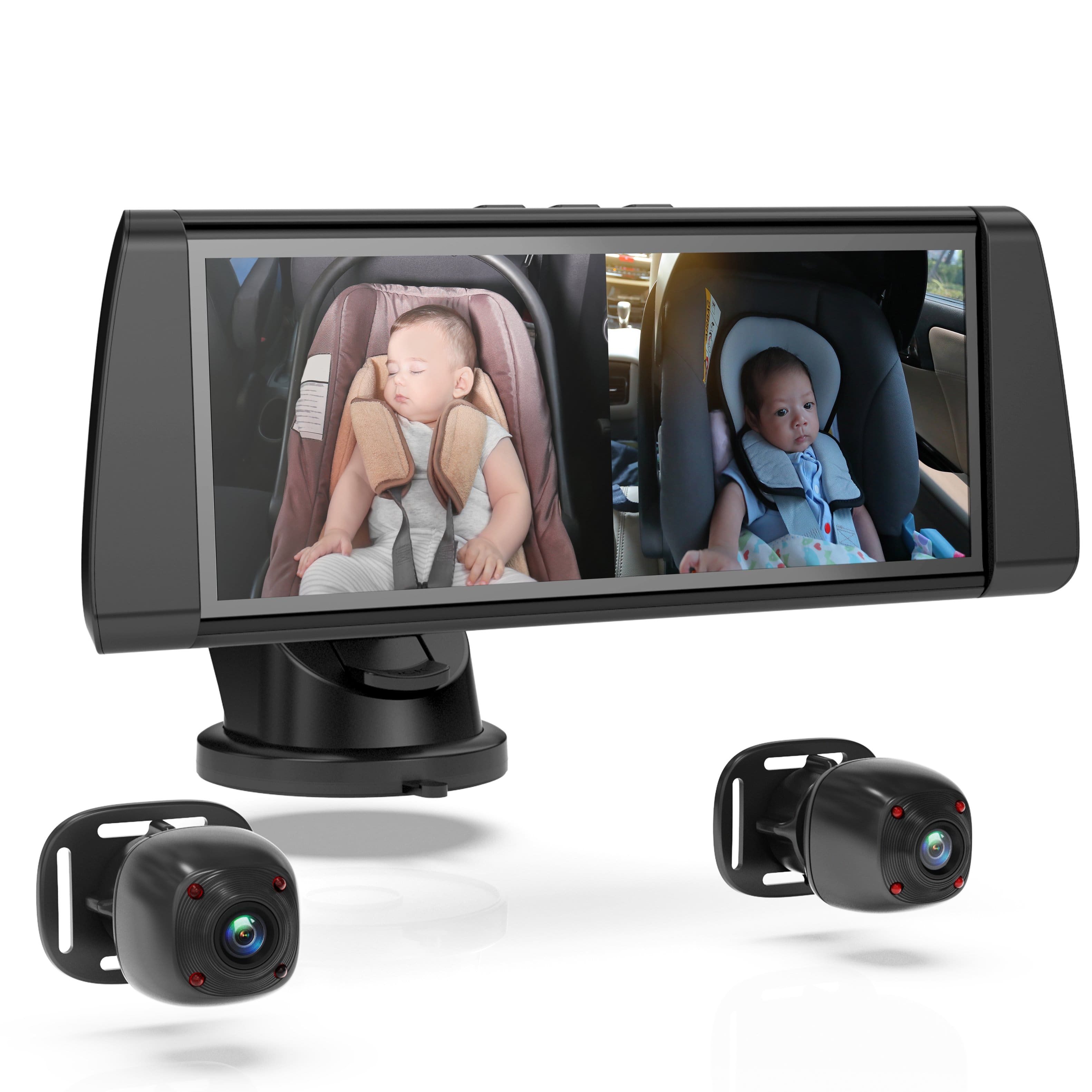 Rexing BC300 baby cam installed in a car interior