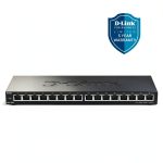 D Link 16 Port Gigabit Unmanaged Switch Plug Play Slim Metal-0