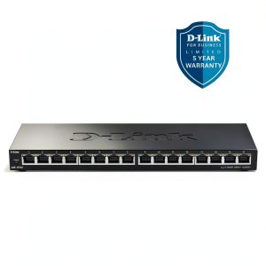 D Link 16 Port Gigabit Unmanaged Switch Plug Play Slim Metal-0