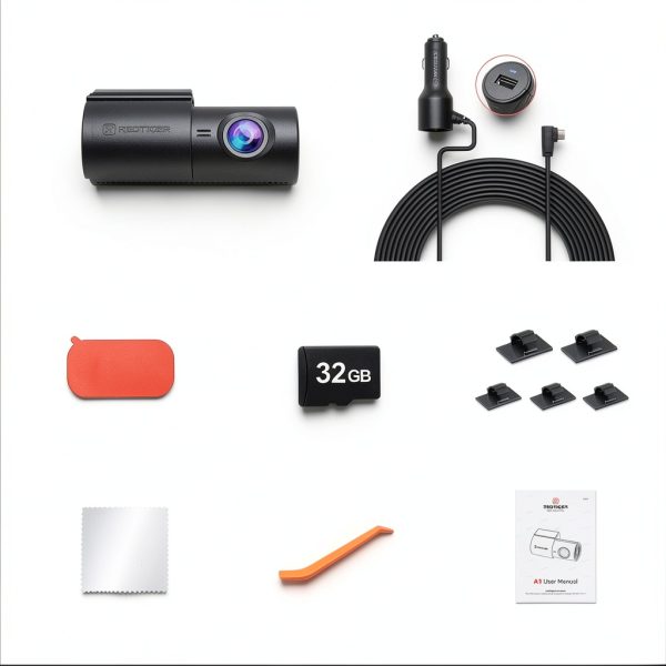 REDTIGER A1 4K Mini Dash Cam WiFi 32G Super Night Vision-6