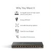 D Link 16 Port Gigabit Unmanaged Switch Plug Play Slim Metal-1