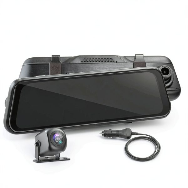 Pyle Dual Dash Cam Rearview Mirror 1080p HD Front Rear-5