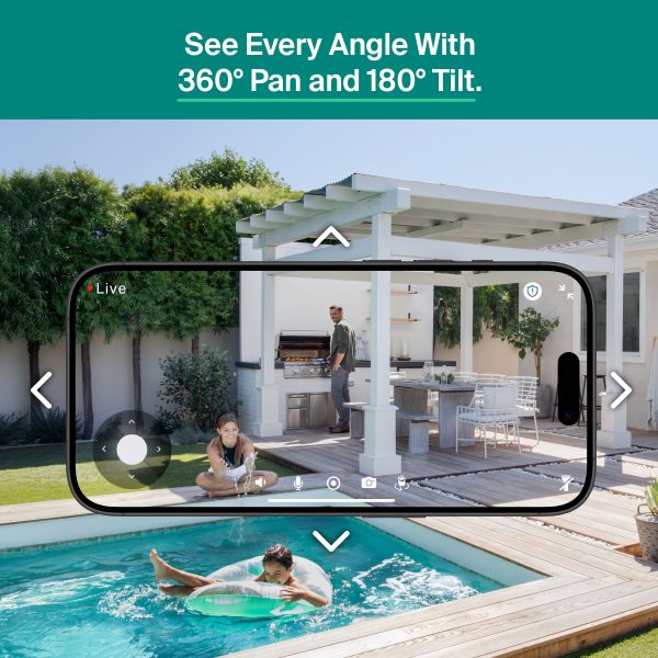 Arlo Essential Pan Tilt Outdoor Security Camera 2K Wired-5