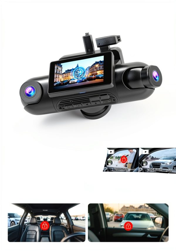 REDTIGER 4 Channel Dash Cam 360 View RTVP40TL Black-5