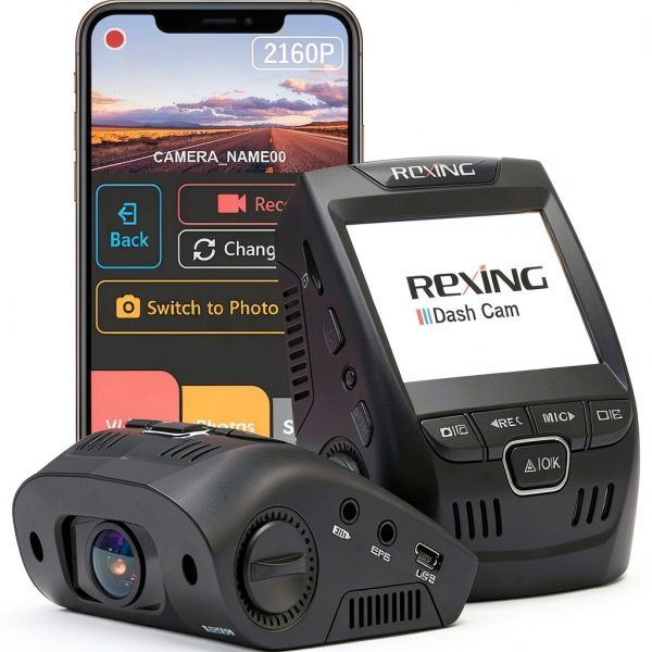 Rexing V1 4K UHD Front Wi Fi Dash Cam Black-7
