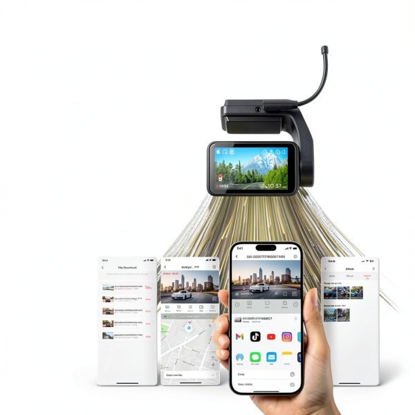 REDTIGER A4 4K Dash Cam WiFi GPS Touch Screen Voice Control-6