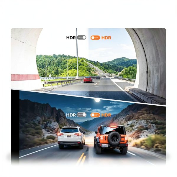 WOLFBOX STARVIS 2 Dash Cam 2.5K Night Vision Voice Control-6