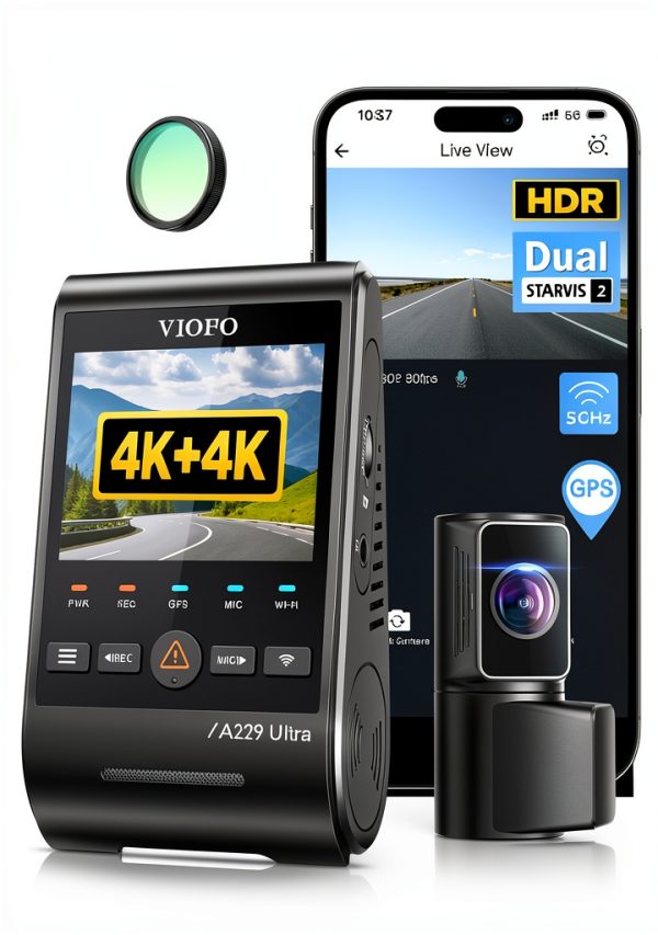 VIOFO A229 Ultra 4K Dash Cam Dual STARVIS 2 Sensors-0