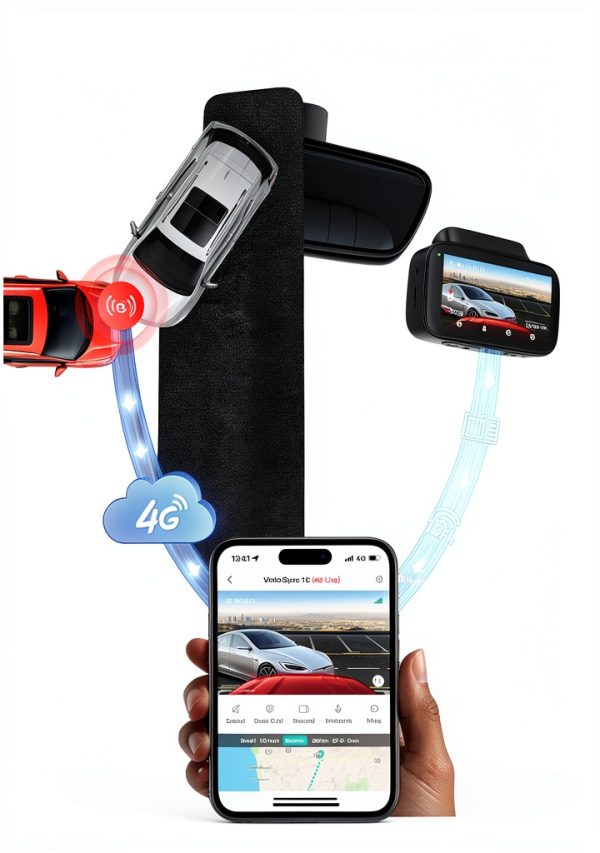 REDTIGER 4G Dash Cam Front Rear Live Stream GPS Tracking-4
