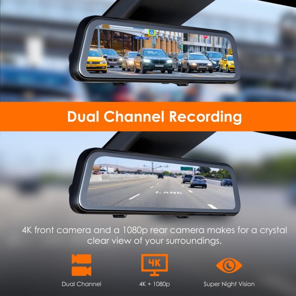 Rexing M2 Max Pro 4K WiFi GPS Mirror Dash Cam Black-5