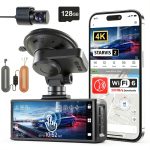 REDTIGER 4K Dash Cam Voice Control GPS WiFi Night Vision-0