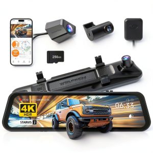 WOLFBOX 4K Triple Channel Dash Cam Night Vision WiFi-0