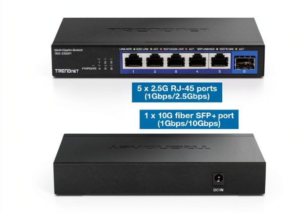 TRENDnet TEG S5061 6 Port 2.5G Switch 10G SFP+-8