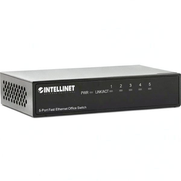Intellinet 5 Port Fast Ethernet Office Switch Metal Case-3