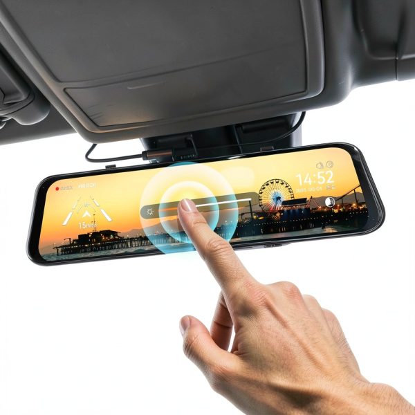 WOLFBOX G900 PRO 4K Mirror Dash Cam Front Rear Recording-3