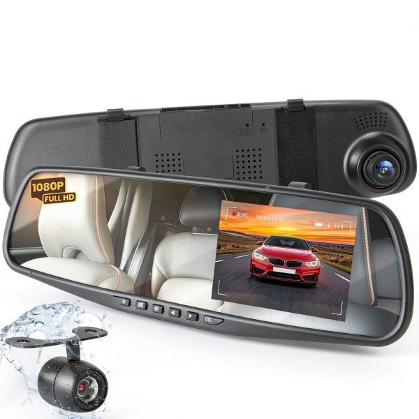 Pyle Dash Cam Front Rear HD 720p Dual Camera Night Vision-0