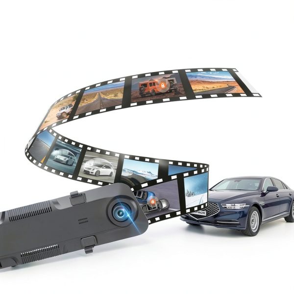 WOLFBOX 4K Mirror Dash Cam 12 Inch Screen WiFi GPS-5