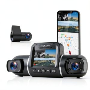 Rexing V2 Pro AI Dash Cam 3 Channel Wi Fi GPS-0