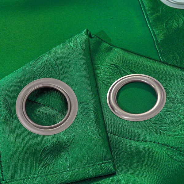 Olivia Gray Arlo Blackout Curtain Hunter Green Polyester-4