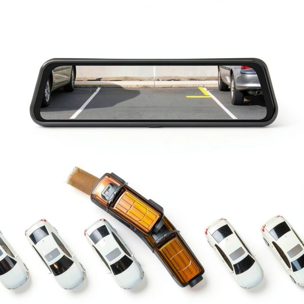 WOLFBOX 4K Mirror Dash Cam 10 Touch Screen Night Vision-2