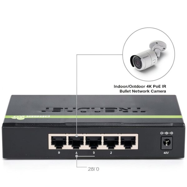 Trendnet 5 Port Gigabit PoE+ Switch 31W Budget Ethernet-2