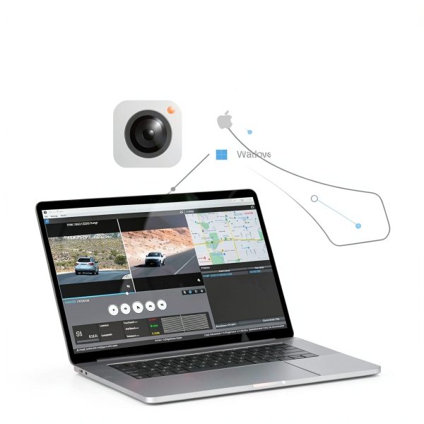 WOLFBOX 4K Mirror Dash Cam 1080P Rear Camera GPS Wi-Fi-4