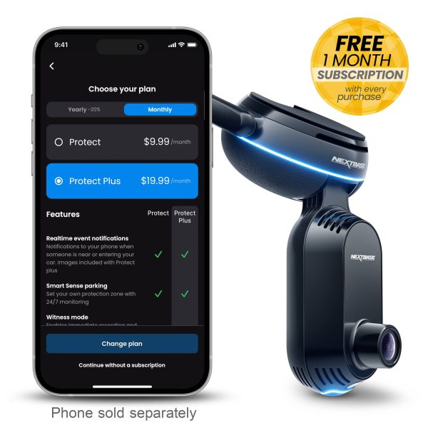 Nextbase iQ Smart Dash Cam 2K 4G AI Live View Parking-6