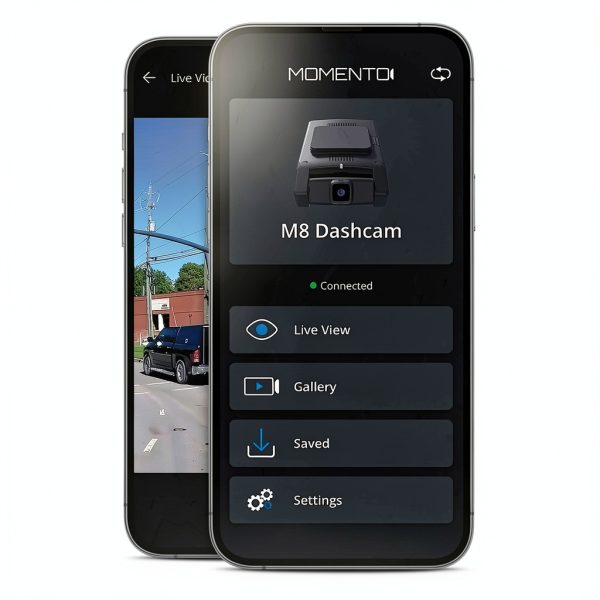 Momento M8 Dash Cam Front Rear Camera Parking Mode Wi-Fi-5