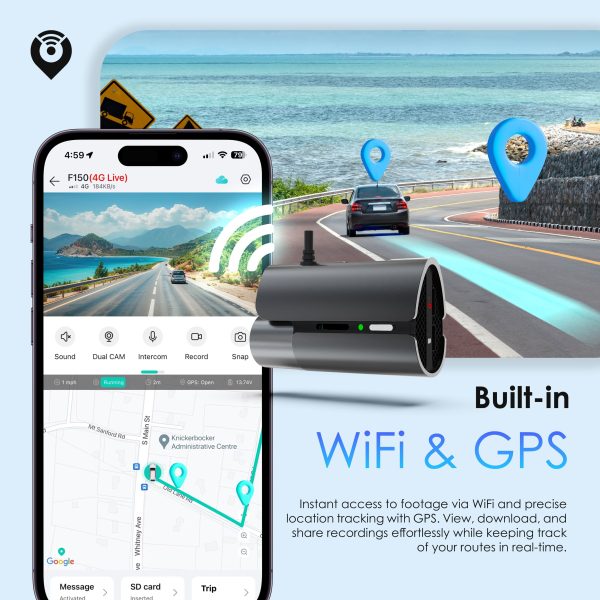 Rexing 4G LTE Dash Cam 2 Channel GPS Parking Mode Alerts-4